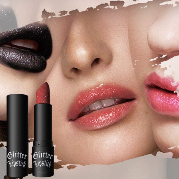 Matte Permanent Lipstick With Fine Glitters(50% OFF)