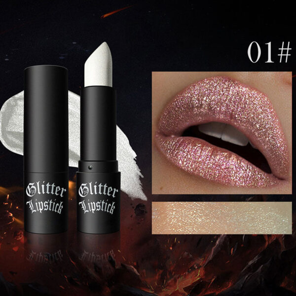 Matte Permanent Lipstick With Fine Glitters(50% OFF)