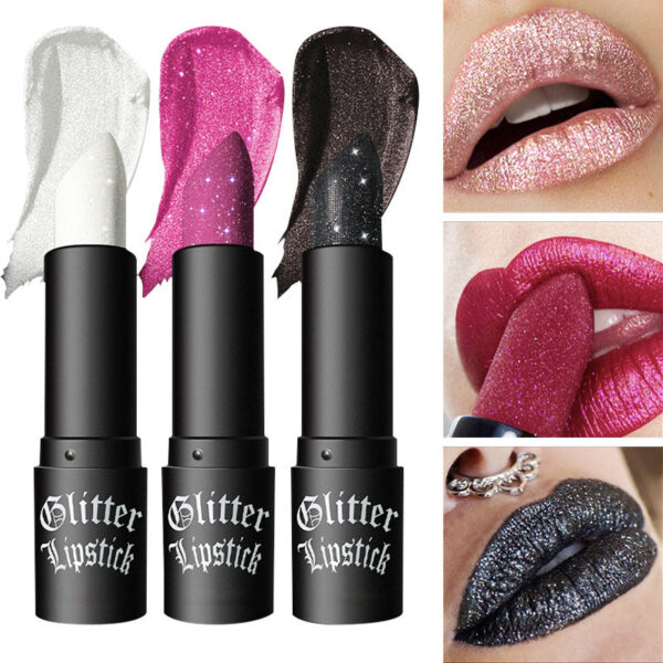 Matte Permanent Lipstick With Fine Glitters(50% OFF)