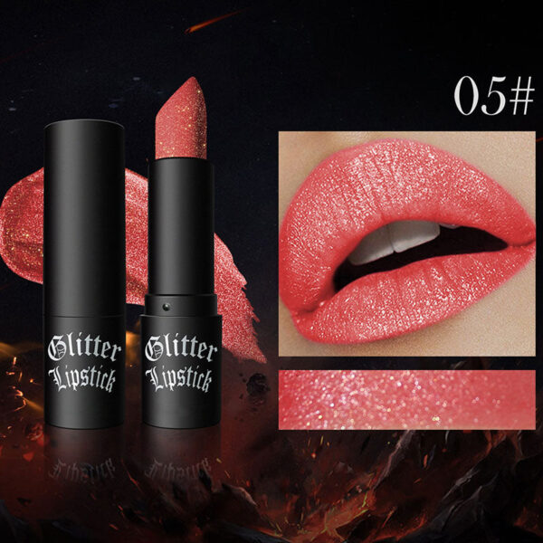 Matte Permanent Lipstick With Fine Glitters(50% OFF)