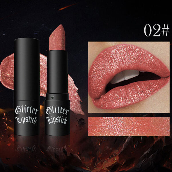 Matte Permanent Lipstick With Fine Glitters(50% OFF)