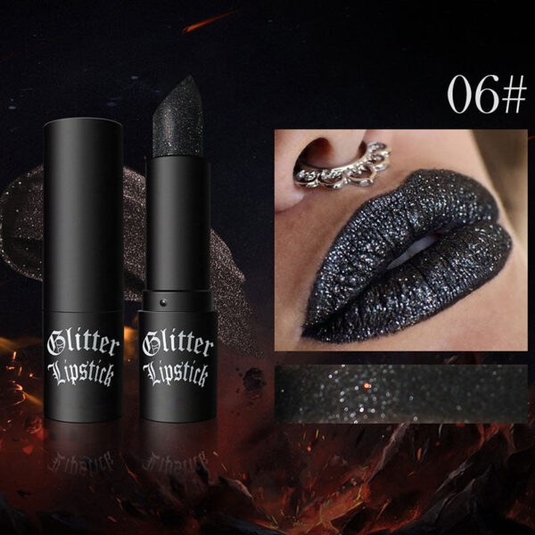 Matte Permanent Lipstick With Fine Glitters(50% OFF)