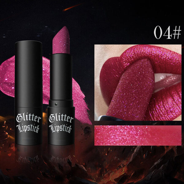 Matte Permanent Lipstick With Fine Glitters(50% OFF)