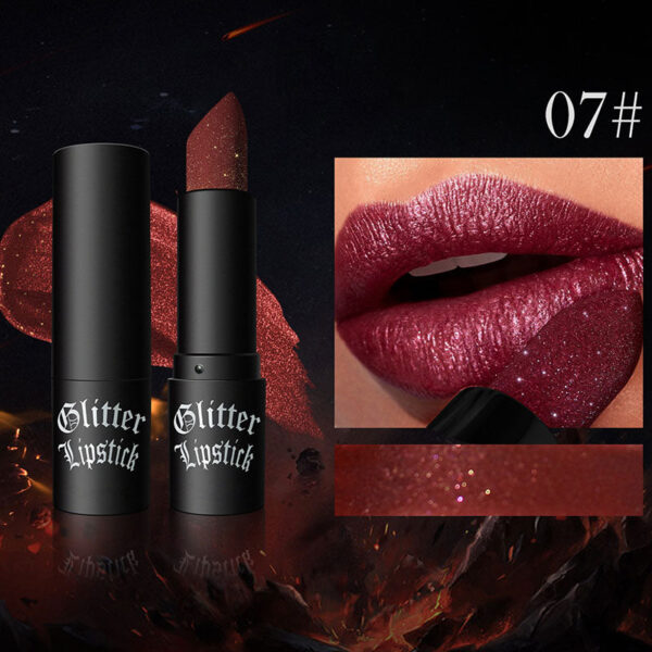 Matte Permanent Lipstick With Fine Glitters(50% OFF)